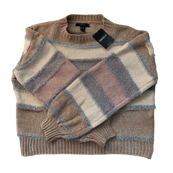 NWT Forever 21 Striped Sweater Womens Size M - Picture 1 of 6